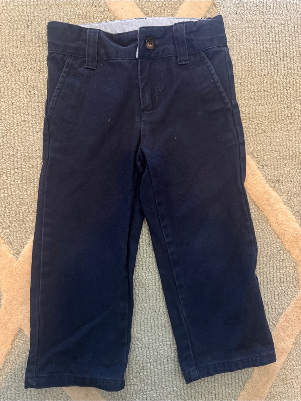 Janie and Jack Navy and Light Blue Toddler Pants